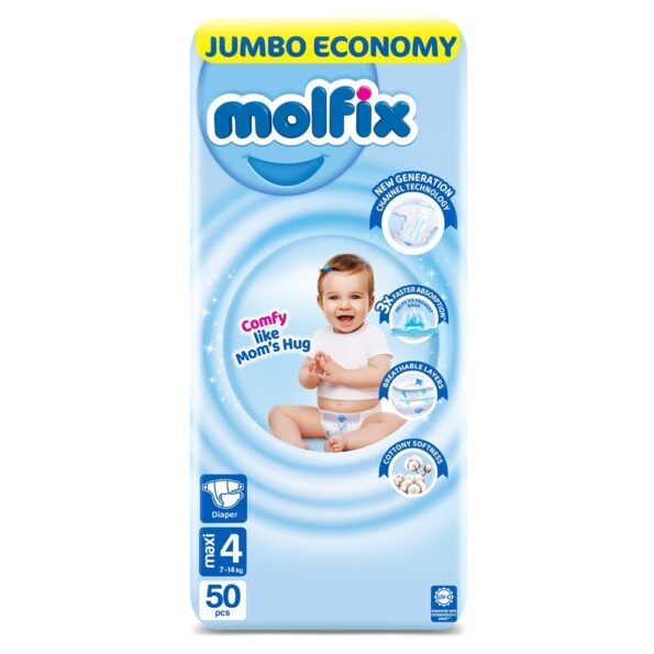Molfix Diapers Size 4 Maxi Jumbo Pack 7-14kg