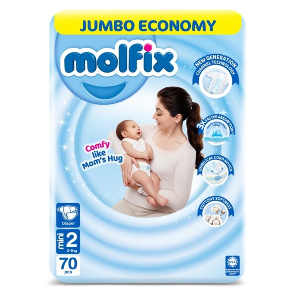Molfix Diapers Size 2 Mini Jumbo Pack 3-6kg