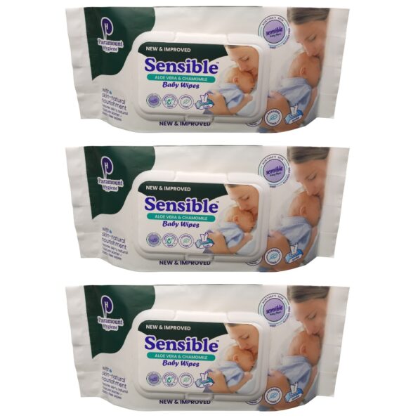 Paramount Sensible Baby Wipes Pack of 3