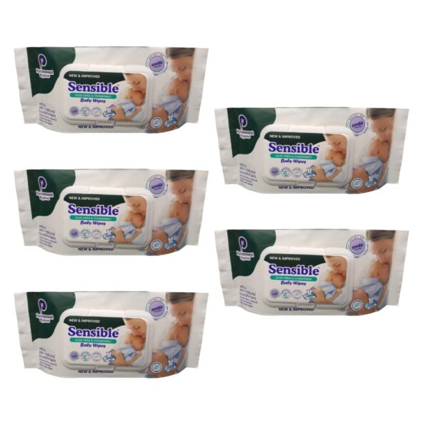 Sensible Baby Wipes Pack of 5