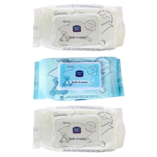 Paramount Soft Creme Baby Wipes Pack of 3