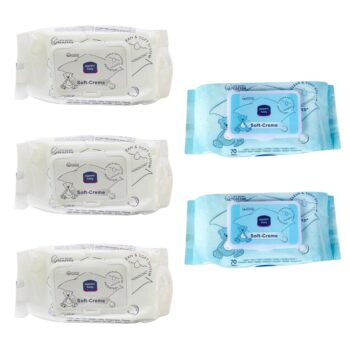 Soft Creme Baby Wipes Pack of 5