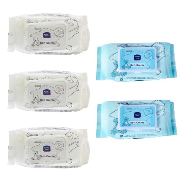 Paramount Soft Creme Baby Wipes Pack of 5