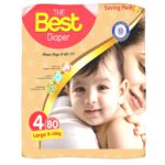 Best Diapers Size 4 Large Mega Pack 9-14kg