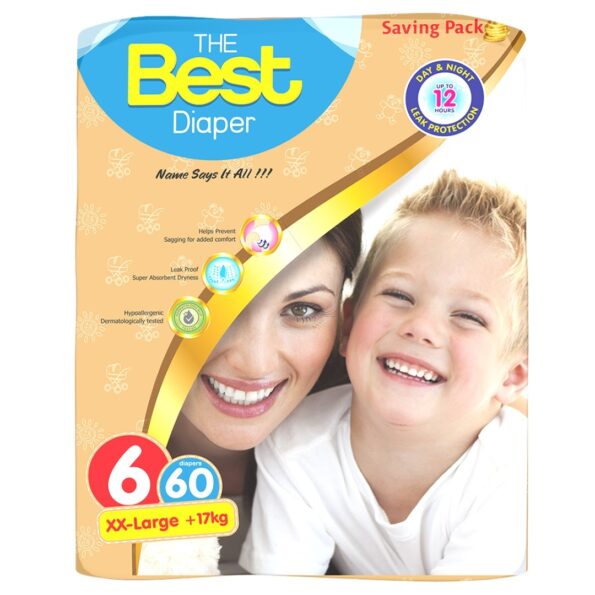 Best Diapers Size 6 XXL Large Mega Pack +17kg