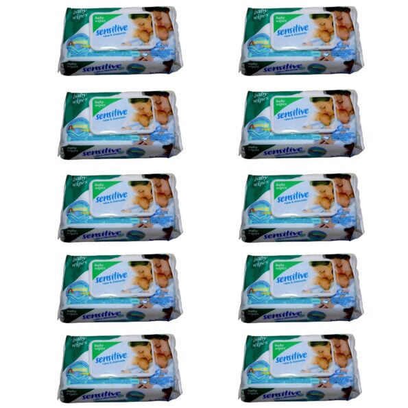 Sensitive Baby Wipes Pack of 10