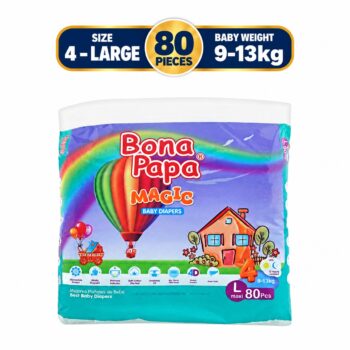 Bona Papa Magic Baby Diapers Size 4 Large Mega Pack 9-13kg