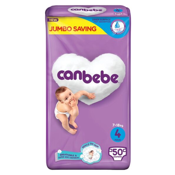 Canbebe Diapers Size 4 Maxi Jumbo Pack 7-18kg