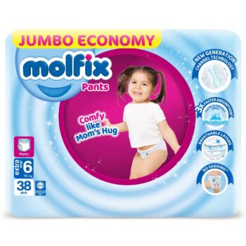 Molfix Pants Size 6 XL Jumbo Pack +15kg