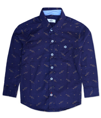 Blue Pen Check Shirt