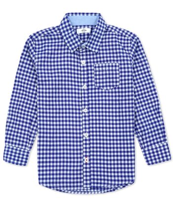 Blue Small Check Shirt