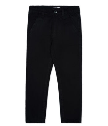 Black Basic Cotton Pant