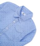Blue Green dot Check Shirt