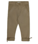 Khaki Cotton girls Pant