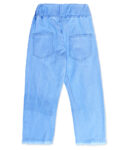 Light Blue Hearts Girls Denim Pant