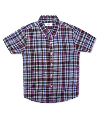 Multi Check Half Sleeve Shirt