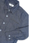 Navy Blue Check Boys Shirt