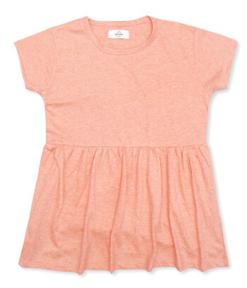 Peach Basic Frock