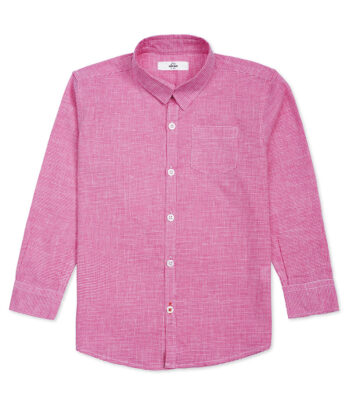 Pink Small Boys Check Shirt