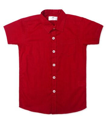 Red Half Sleeve Shirt
