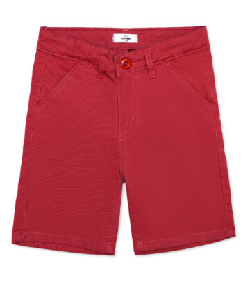 Red Cotton Shorts