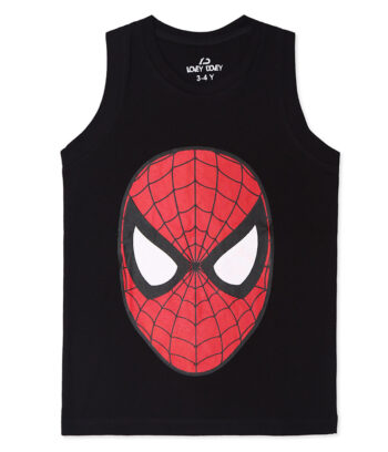 Black and Red Spiderman Tank Top