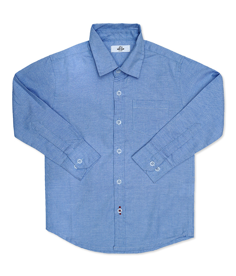 Solid Light Blue Boys Shirt Solid Light Blue Boys Shirt