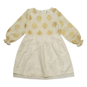 White Floral Girls Frock