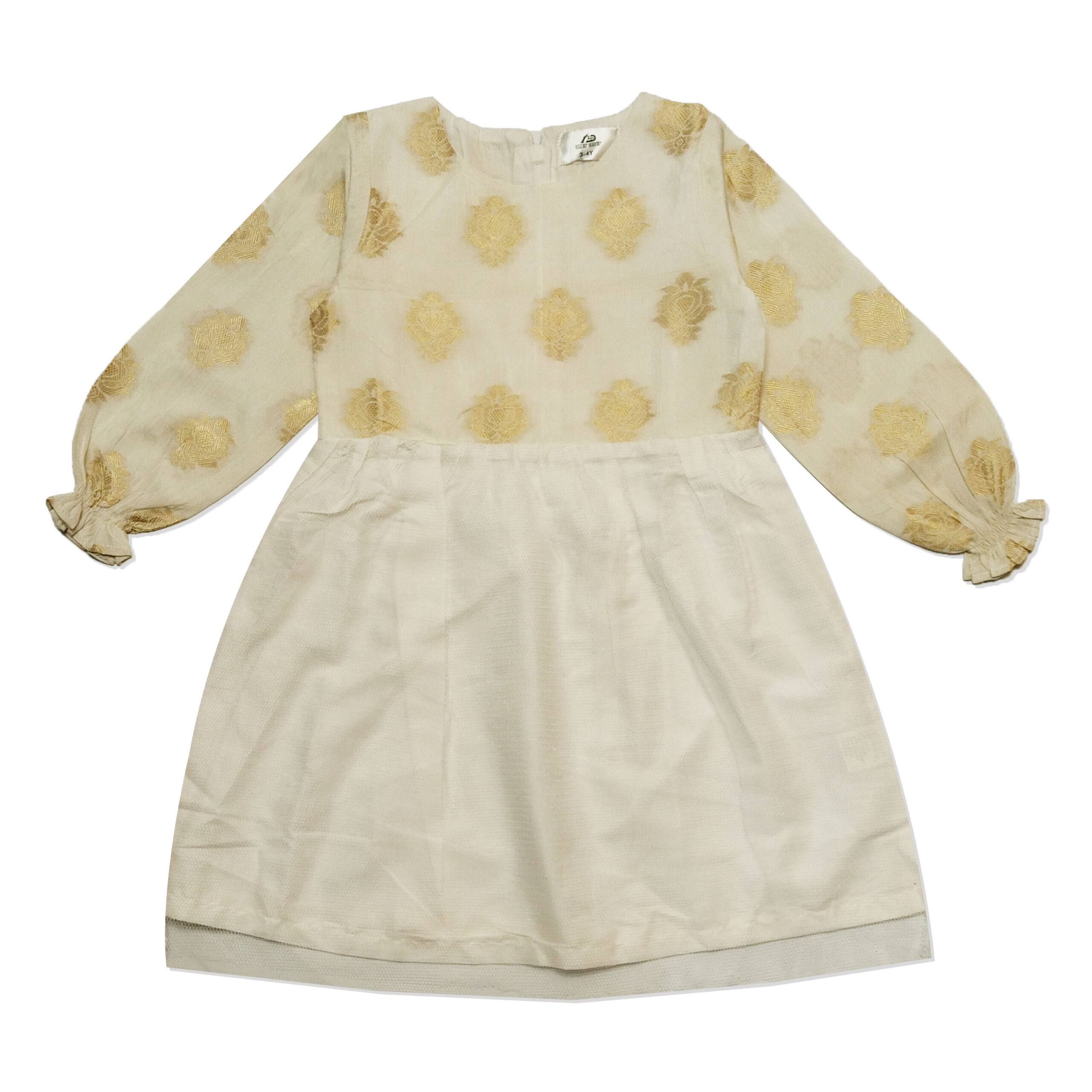 White-Floral-Frock White Floral Girls Frock