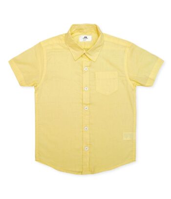 Yellow Half Sleeve Boys Shirt