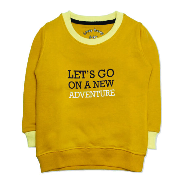 Lets go on a new adventure Boys Sweatshirt