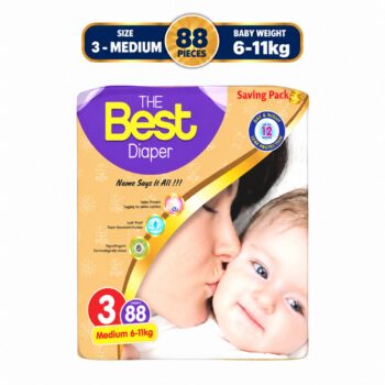 Best Baby Diapers Size 3 Medium Mega Pack 6-11kg
